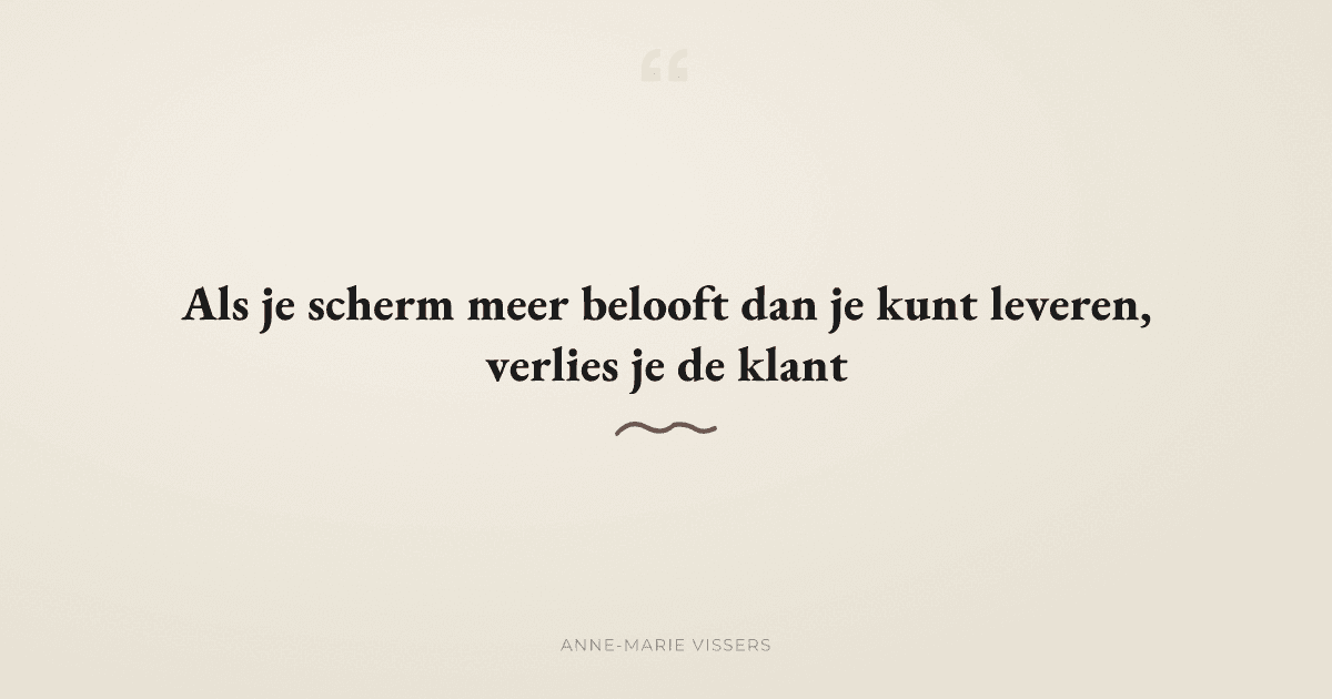 Waarom loopt je digitale scherm nog als je het beloofde product niet kunt leveren?