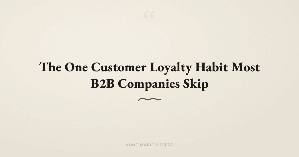 Do You Actually Do What You Tell Your Customers You Will Do?