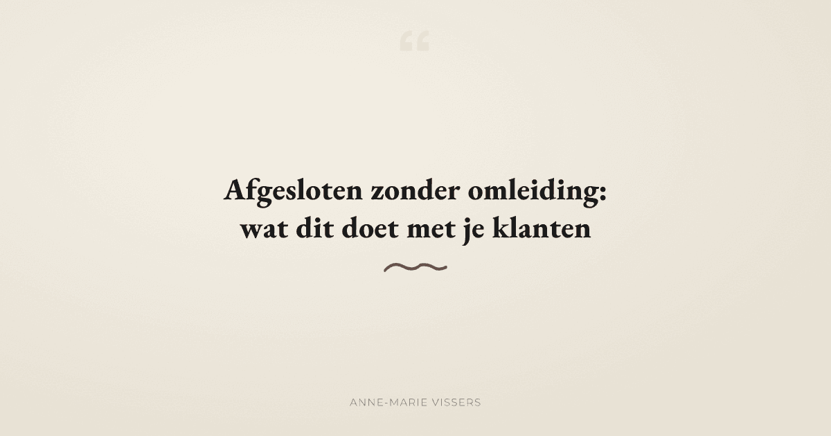 Waarom 'bel ons niet' klanten wegdrijft zonder alternatief