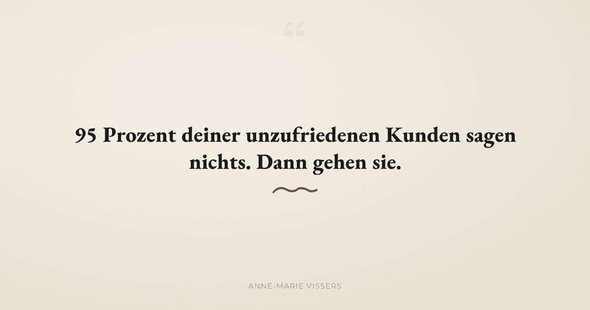 Warum schweigen Kunden im Großhandel, bevor sie gehen?