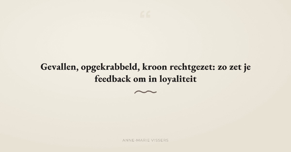 Wat doe je als een klant zegt dat je presentatie mislukt is?