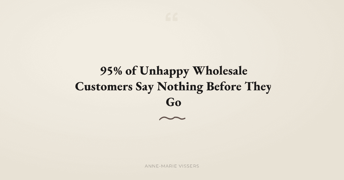 Why Wholesale Customers Go Silent Before They Leave
