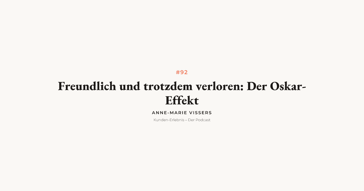 Freundlich reicht nicht: Was Kunden wirklich bindet