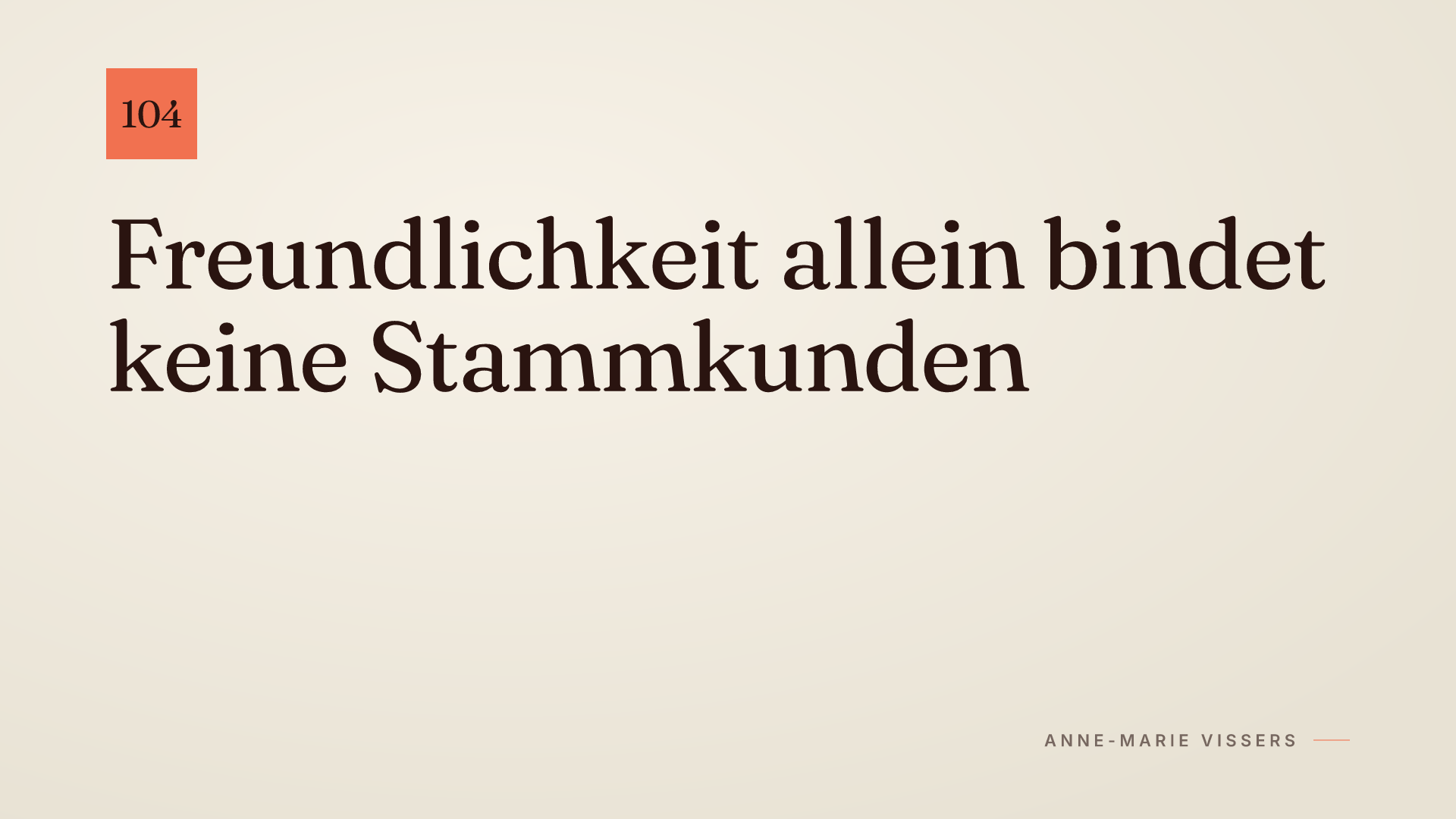 Nett reicht nicht: Was Stammkunden wirklich hält