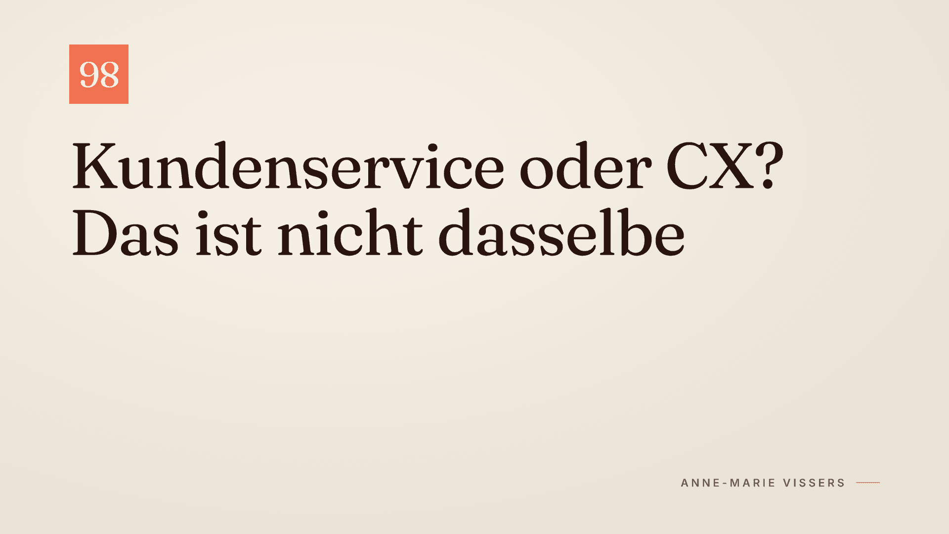 Kundenservice vs. Customer Experience: Der Unterschied
