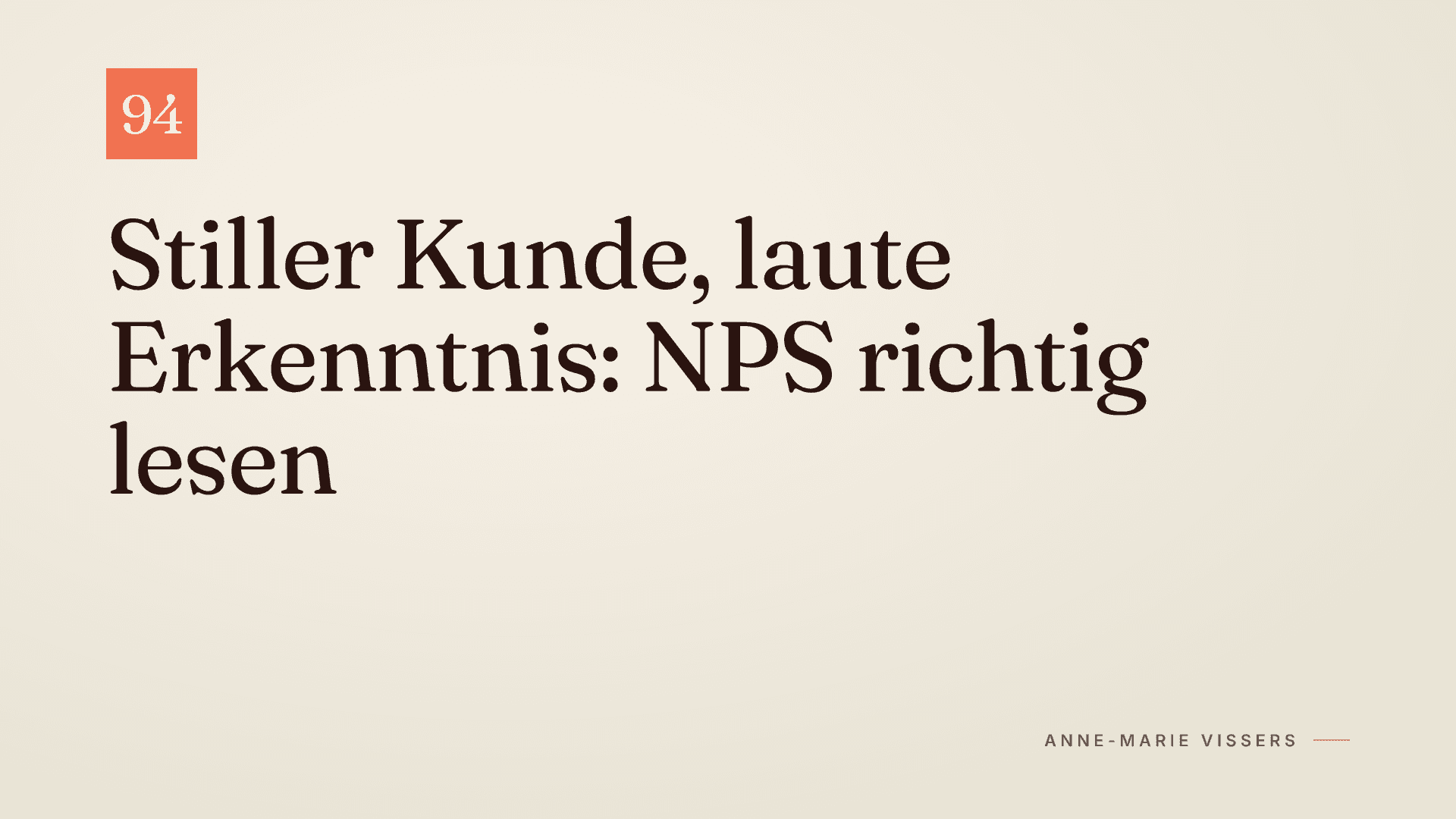 Was Fragebögen wirklich verraten: NPS richtig lesen